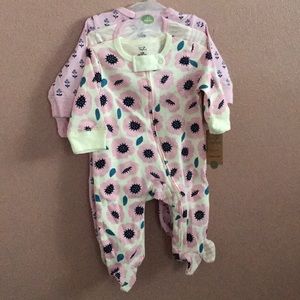 0-3m NEW Footsie Pajamas